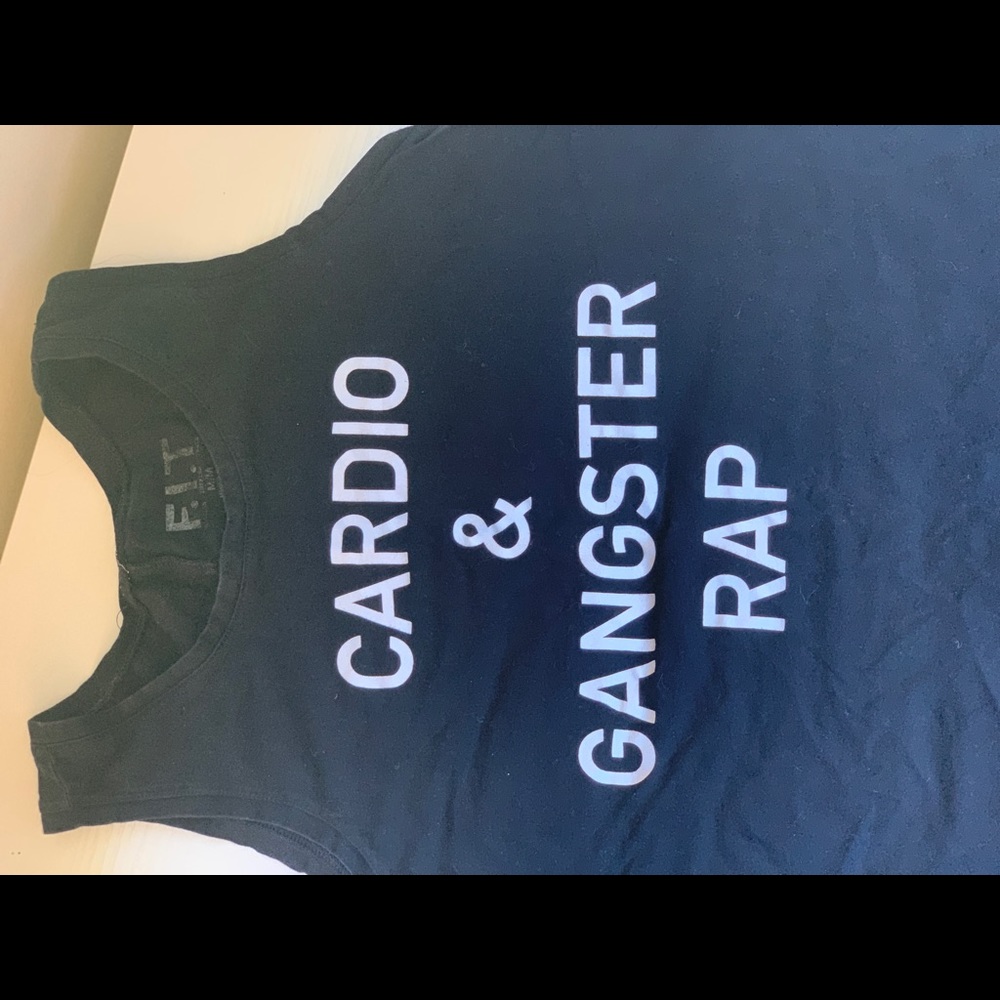 Cardio & Gangster Rap Workout Tank Sz Medium